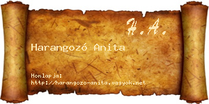 Harangozó Anita névjegykártya