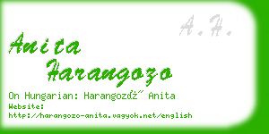 anita harangozo business card